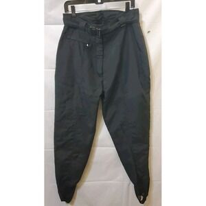 Sportina Women's Sz‎ 14 Black Insulated Waterproof Snow Pants High Rise EUC